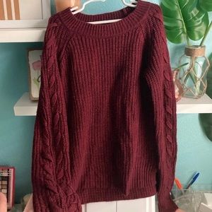 Maroon sweater